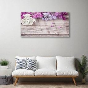 Quadro in vetro Pianta di fiori 100x50 cm