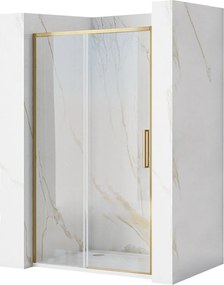 Porta doccia REA Rapid Slide 130 Gold Brush
