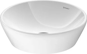 Lavabo tondo 40 cm da Appoggio senza Troppo Pieno Bianco D-Neo 2371400070 Duravit