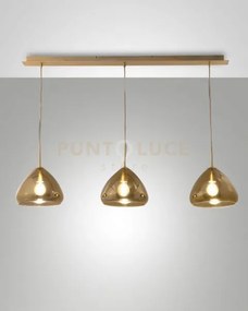 Glow sospensione ottone 3 luci 3667-48-118