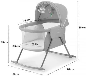 KINDERKRAFT - Culla 3in1 LOVI grigia