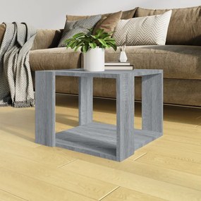 Tavolino Salotto Grigio Sonoma 40x40x30cm Legno Ingegnerizzato /