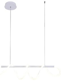 Lampadario LED moderno Teddy bianco, luce naturale 3900 lumen