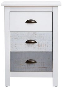 Comodino bianco e grigio Romantica - Marckeric