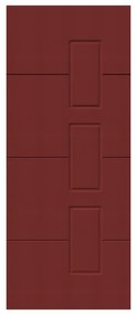 Pannello per porta d'ingresso P190 rivestimento con pellicola di finitura pvc rosso L 92  x H 210.5 cm, Sp 6 mm apertura destra