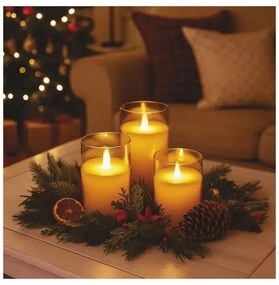 Set da 3 candele LED/6xAA