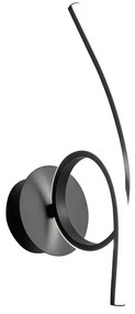Applique LED moderno Wendy nero NOVECENTO