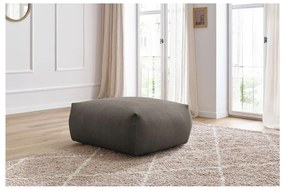 Poggiapiedi grigio/marrone con rivestimento in velluto a coste Voltaire – Bobochic Paris