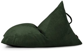 Pouf a sacco per bambini verde con rivestimento in velluto a coste Razzy – SLOWDOWN