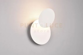 Mio applique led 6w 560lm, 3000k metallo bianco diffusore rotondo o...