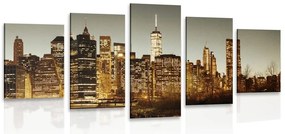 Quadri 5 pezzi – Centro di New York