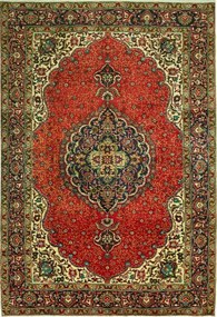 Tabriz Tappeto persiano 290x200 Blu (Iran) Annodato A Mano
