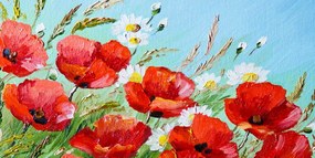 Quadro su tela – Papaveri rossi nel campo