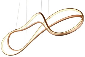 Lampada a sospensione a LED con paralume in metallo color oro Nala - Trio Select