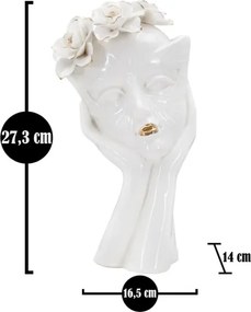 Vaso Woman Mask Cm 16,5X14X27,3