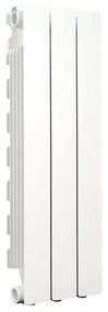 Radiatore acqua calda PRODIGE MODERN in alluminio, 3 elementi, interasse 700 mm, bianco