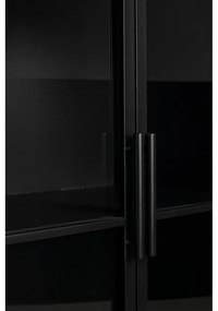 Vetrina in metallo nero 65x105 cm Ferre - White Label