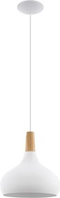 Eglo 96982 - Lampada a sospensione SABINAR 1xE27/60W/230V 280mm bianco