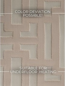 Passatoia beige 80x240 cm Perles Onyx – Elle Decoration