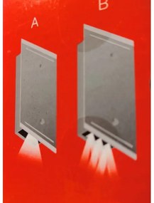 Telefunken 307704TF - Applique a LED da esterno 2xLED/3W/230V IP44 argento