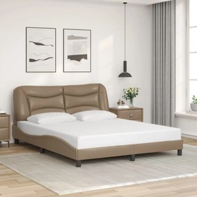 Giroletto Con Testiera Cappuccino 160x200 Cm İn Similpelle /