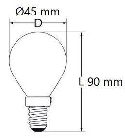 Lampada LED E14 8,5W a Sfera110lm/W - MINIMO 50 PEZZI - pack Colore Bianco Freddo 6.000K