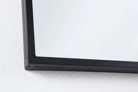 Specchio con Cornice Window Nucleos Nero in Metallo...