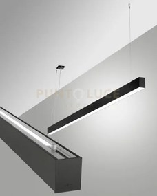 Millet sospensione doppia emissione nera a led 3000k 3380+1290lm 23...