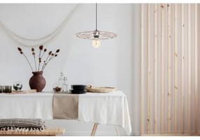 Lampadario a sospensione con filo FALCO 1xE27/60W/230V diametro 40 cm beige