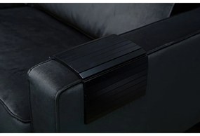 Bracciolo flessibile in legno nero per divano a vassoio - WOOOD