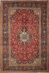 Kashan Tappeto persiano 300 x 200 Rosso (Iran) Annodato A Mano