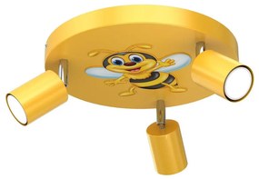 Luce Spot per bambini FUN 3xGU10/8W/230V giallo/ape