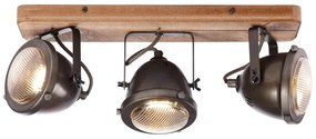 Brilliant - Faretto CARMEN WOOD 3xGU10/5W/230V marrone