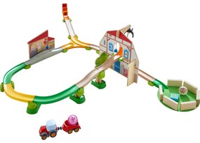 Pista per biglie Kullerbü – Pista da gioco sonora Fattoria - 48 pz