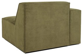 Modulo divano in velluto a coste verde (angolo sinistro) Sting - Scandic