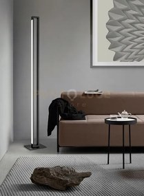 Piantana in metallo nera sway led 27w cct 3000k 4000k 6000k 2495lm