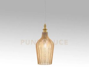 Cleofe s/12 - lampadario sospeso 1 luce attacco e27 in vetro colore...