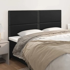 Testiera 4 Pz Nera 80x5x78/88 Cm İn Similpelle /