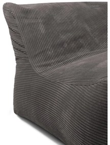 Puof a sacco grigio chiaro con rivestimento in velluto a coste Sofa Lounge – SLOWDOWN