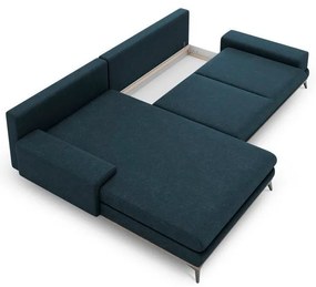 Divano letto angolare blu petrolio, angolo sinistro Planet - Windsor &amp; Co Sofas
