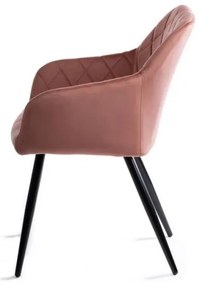 SET 2x Sedia da pranzo RICO rosa