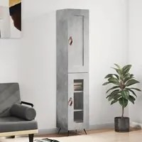 Credenza Grigio Cemento 34,5x34x180 cm in Legno Multistrato 3200365