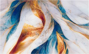 Quadro in vetro temperato 100x60 cm moderno - Astrazione del marmo