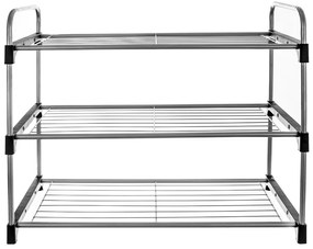 Scarpiera in metallo color argento - Orion