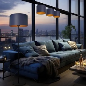 Lampadario a sospensione con filo ARDEN 3xE27/60W/230V viola/oro