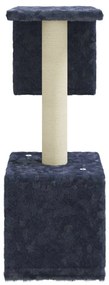 Albero per gatti con tiragraffi in sisal grigio scuro 60 cm