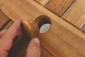 Tavolo da Giardino Rettangolare Pieghevole in Legno di Acacia Soriani Bali...