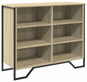 Credenza rovere sonoma 91x35,5x74,5 cm in legno multistrato