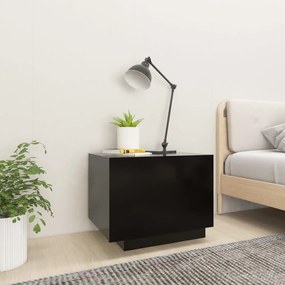 Comodino Nero 100x35x40 Cm İn Legno Multistrato /