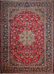 Najafabad Tappeto 400 x 290 Rosso (Iran) Annodato A Mano